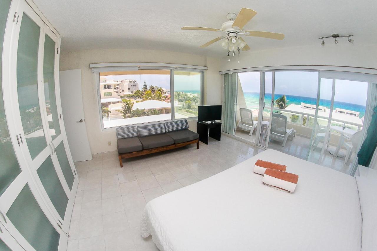 Apartment On The Beach With Terrace Ocean View, Brisas Cancun 01 By Beach & Ocean Apartments Exteriör bild