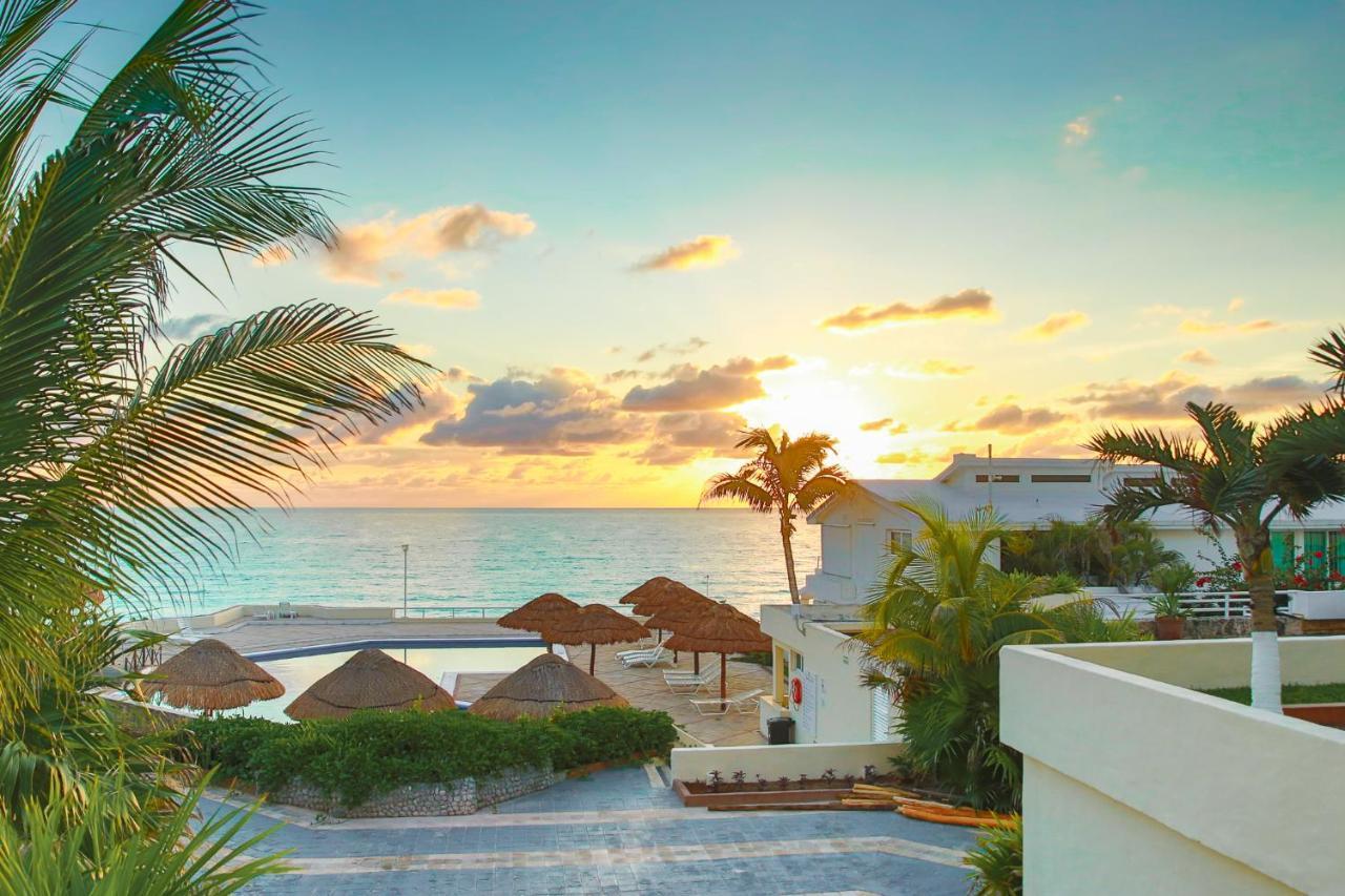 Apartment On The Beach With Terrace Ocean View, Brisas Cancun 01 By Beach & Ocean Apartments Exteriör bild